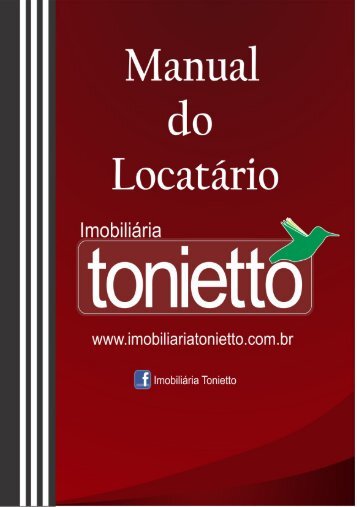Cartilha Manual Locatário Imobiliária Tonietto