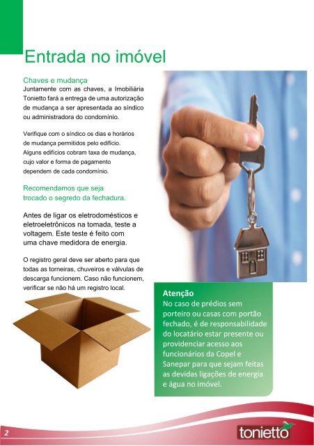 Cartilha Manual Locatário Imobiliária Tonietto