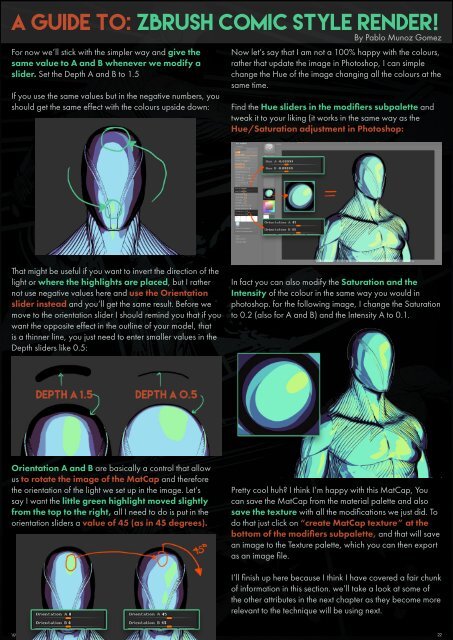 Comic Style Render A guide to: Zbrush