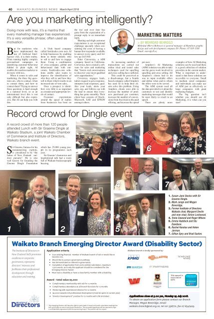 Waikato Business News March/April 2018