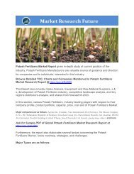 Potash Fertilizers market Presentation