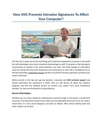 How AVG Prevents Intrusion Signatures To Affect Your Computer