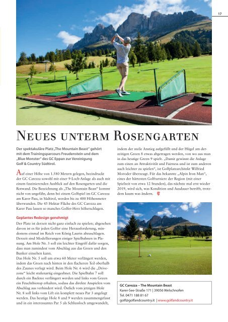 Golf in Südtirol 2018