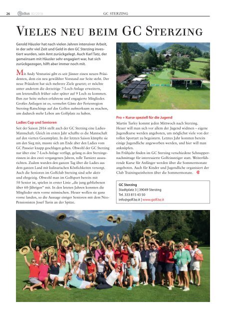 Golf in Südtirol 2018