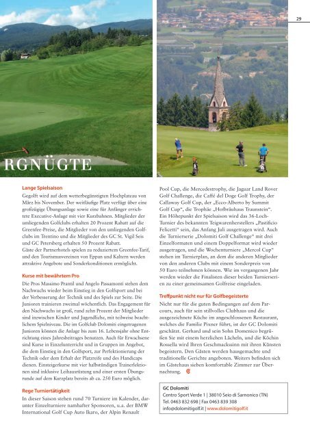 Golf in Südtirol 2018