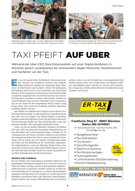 Taxi Times München - Februar 2018