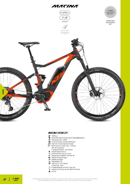 KTM eBikes 2017