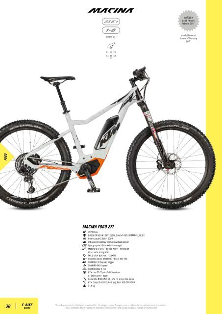 KTM eBikes 2017