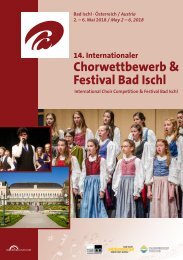 Bad Ischl 2018 - Program Book