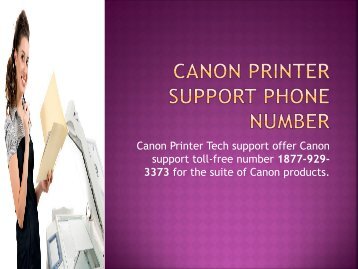 Canon Printer support phone Number 1877-929-3373