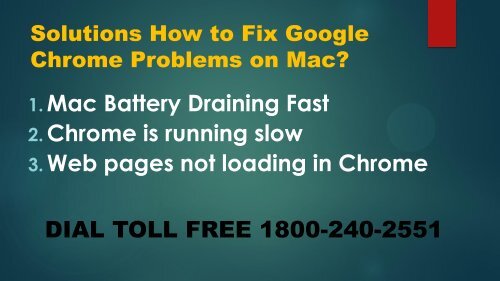 1-800-240-2551 How to Fix Google Chrome Problems on Mac