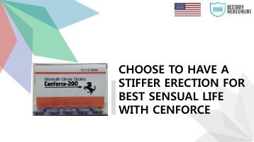 CHOOSE TO HAVE A STIFFER ERECTION FOR BEST SENSUAL LIFE WITH CENFORCE