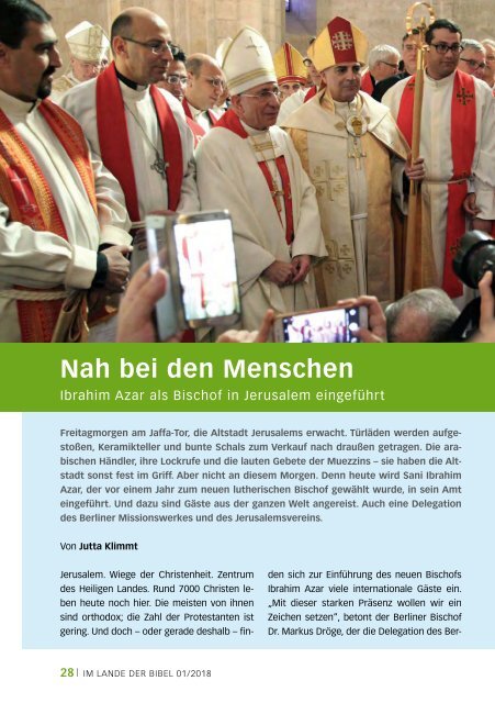  Im Lande der Bibel 1/2018