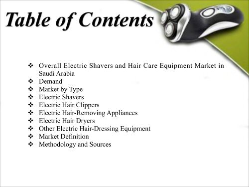 Electric Shaver and Hair Care Equipment Market in Saudi Arabia
