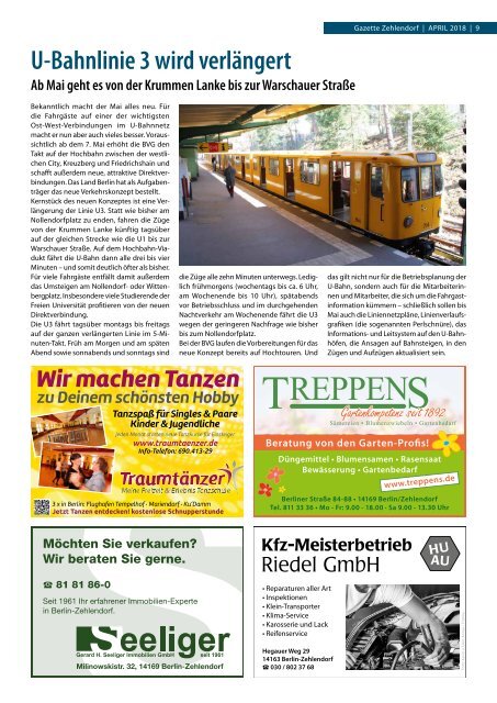 Gazette Zehlendorf Nr. 4/2018