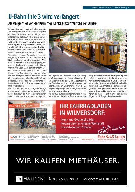 Gazette Wilmersdorf Nr. 4/2018