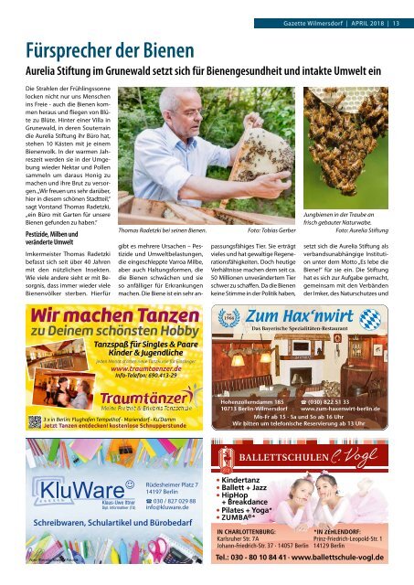 Gazette Wilmersdorf Nr. 4/2018