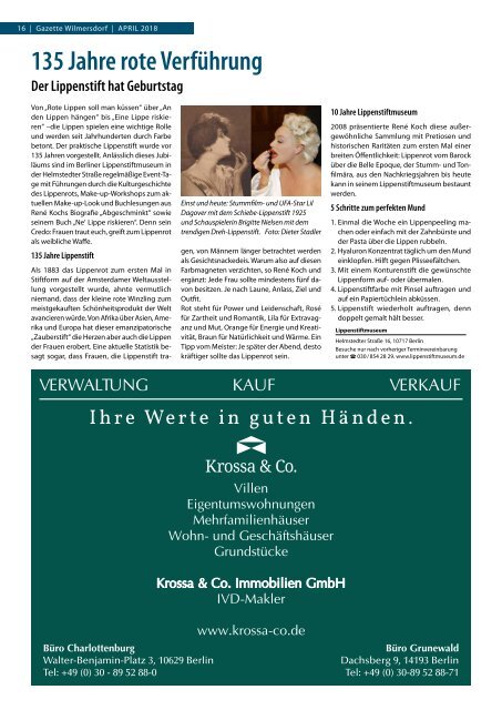 Gazette Wilmersdorf Nr. 4/2018