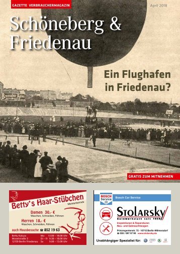 Gazette Schöneberg & Friedenau Nr. 4/2018