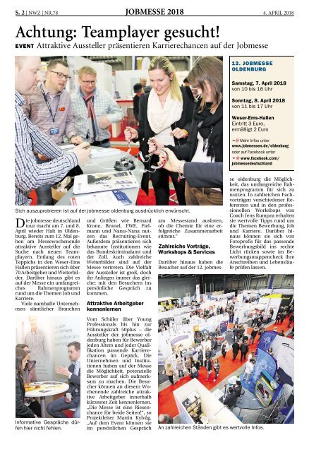 Der Messe-Guide zur 12. jobmesse oldenburg