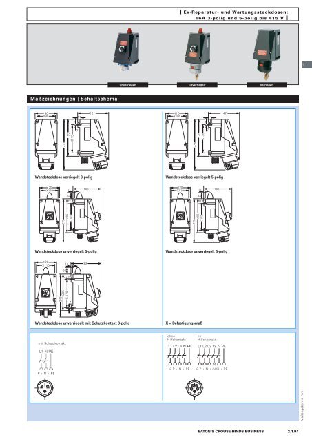 EATON-CROUSE-HINDS_Katalog_Steckvorrichtungen-Installationstechnik-Schalt-und-Steueranlagen_08-2014_DE