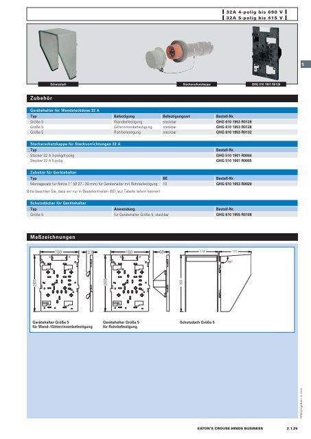 EATON-CROUSE-HINDS_Katalog_Steckvorrichtungen-Installationstechnik-Schalt-und-Steueranlagen_08-2014_DE