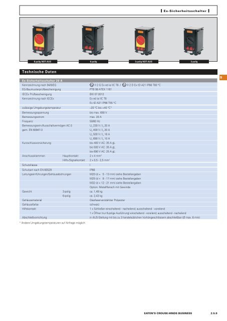 EATON-CROUSE-HINDS_Katalog_Steckvorrichtungen-Installationstechnik-Schalt-und-Steueranlagen_08-2014_DE