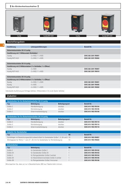 EATON-CROUSE-HINDS_Katalog_Steckvorrichtungen-Installationstechnik-Schalt-und-Steueranlagen_08-2014_DE