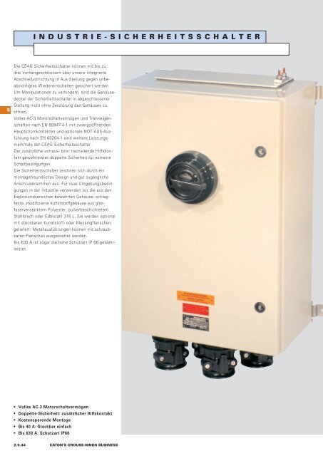 EATON-CROUSE-HINDS_Katalog_Steckvorrichtungen-Installationstechnik-Schalt-und-Steueranlagen_08-2014_DE