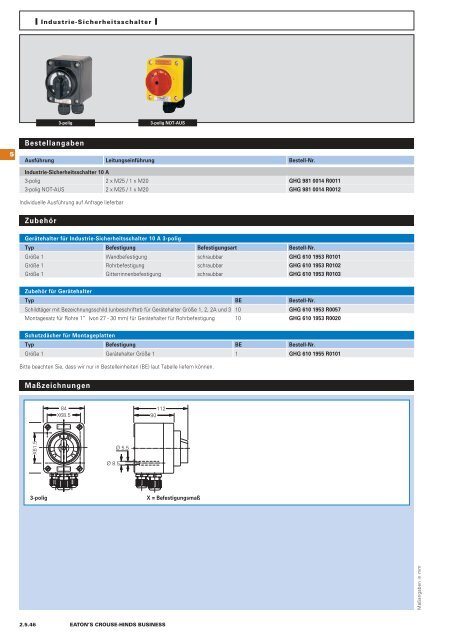 EATON-CROUSE-HINDS_Katalog_Steckvorrichtungen-Installationstechnik-Schalt-und-Steueranlagen_08-2014_DE