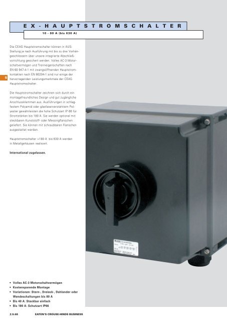 EATON-CROUSE-HINDS_Katalog_Steckvorrichtungen-Installationstechnik-Schalt-und-Steueranlagen_08-2014_DE