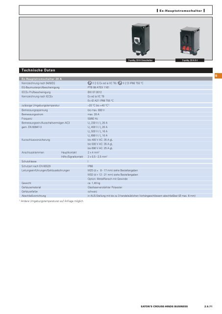 EATON-CROUSE-HINDS_Katalog_Steckvorrichtungen-Installationstechnik-Schalt-und-Steueranlagen_08-2014_DE