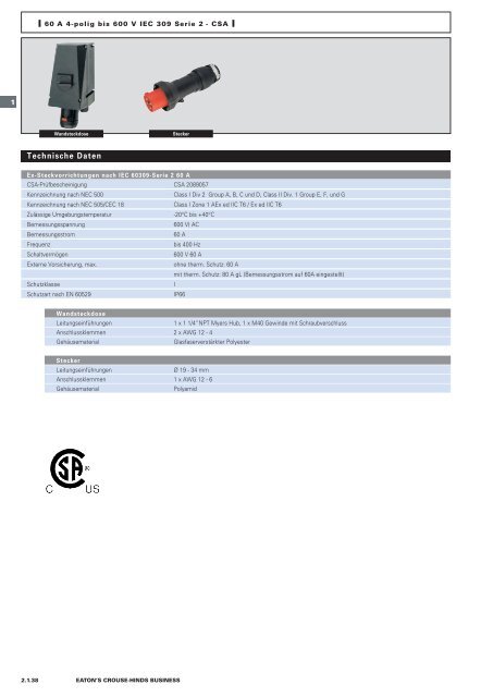 EATON-CROUSE-HINDS_Katalog_Steckvorrichtungen-Installationstechnik-Schalt-und-Steueranlagen_08-2014_DE