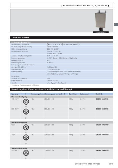 EATON-CROUSE-HINDS_Katalog_Steckvorrichtungen-Installationstechnik-Schalt-und-Steueranlagen_08-2014_DE