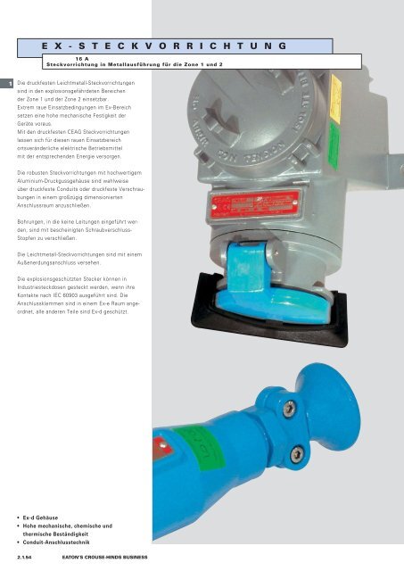 EATON-CROUSE-HINDS_Katalog_Steckvorrichtungen-Installationstechnik-Schalt-und-Steueranlagen_08-2014_DE