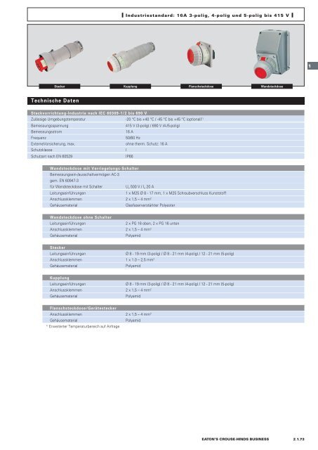 EATON-CROUSE-HINDS_Katalog_Steckvorrichtungen-Installationstechnik-Schalt-und-Steueranlagen_08-2014_DE