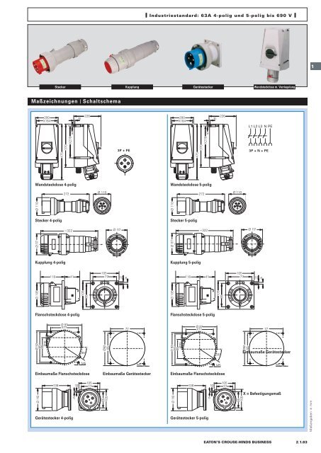 EATON-CROUSE-HINDS_Katalog_Steckvorrichtungen-Installationstechnik-Schalt-und-Steueranlagen_08-2014_DE