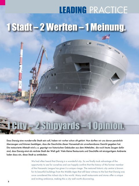Gdansk Shipyard SA & Remontowa Shipbuilding SA, Poland