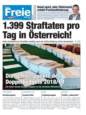 1.399 Straftaten pro Tag in Österreich