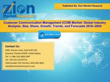 Global Customer Communication Management (CCM) Market, 2016–2024