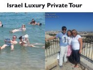 Israel Luxury Private Tour