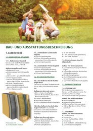 Typenhäuser Bauleistungsbeschreibung