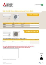 Katalog Mitsubishi Electric Klimaanlagen Cool und Clever