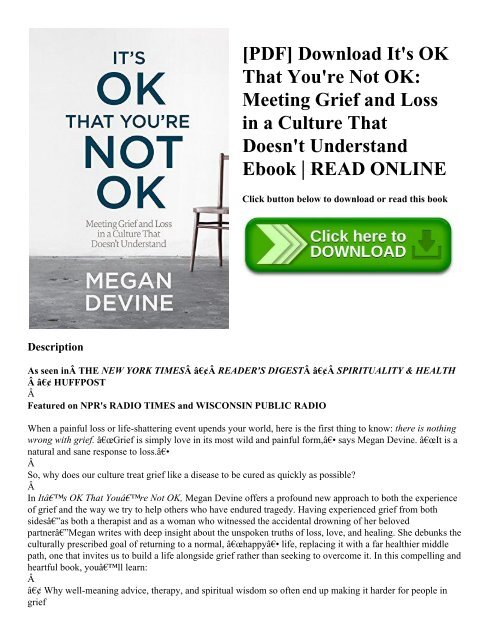 Everything Is Going To Be Ok Book Pdf