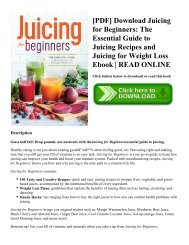 [PDF] Download Juicing for Beginners: The Essential Guide to Juicing Recipes and Juicing for Weight Loss Ebook | READ ONLINE