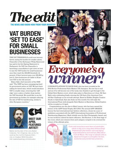 Creative HEAD UK April 2018