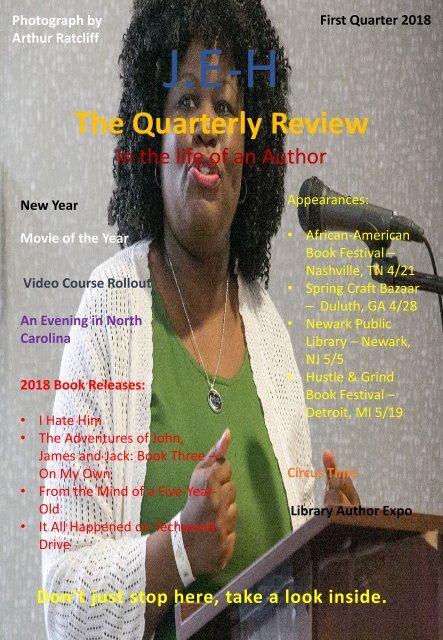 JEH The Quarterly Review - In the life of an Author