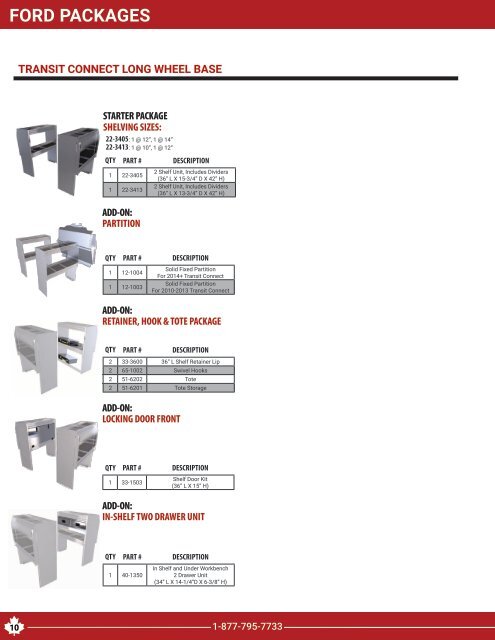 All Make Van Product Guide