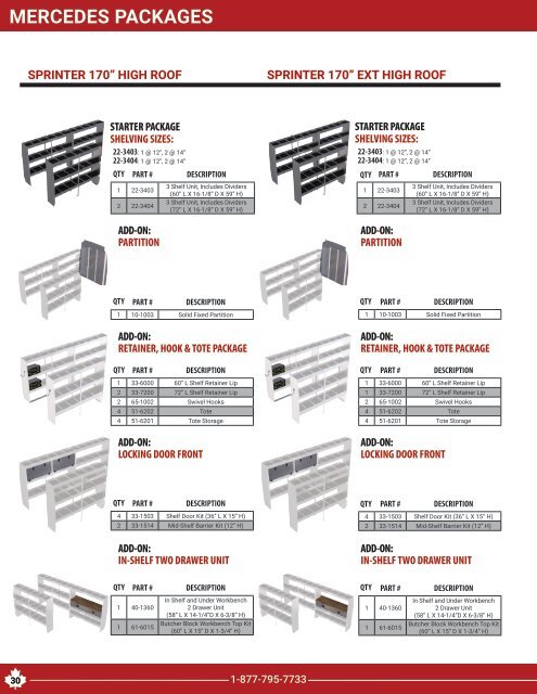 All Make Van Product Guide