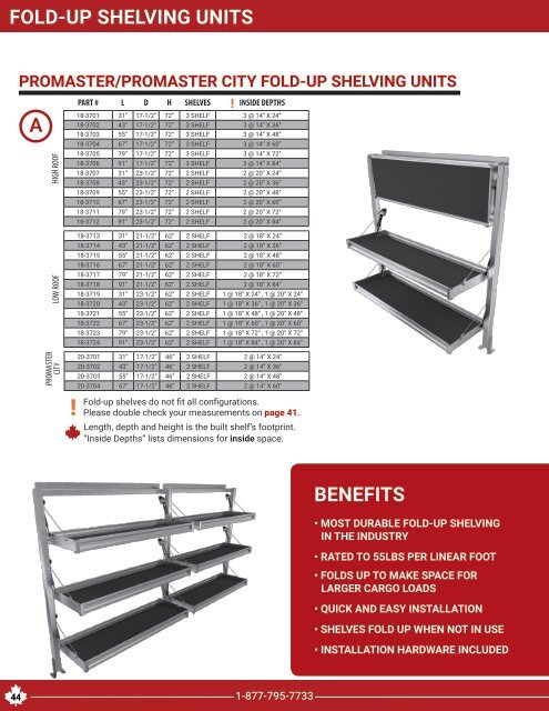 All Make Van Product Guide